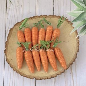 Farmhouse Jute Carrots For Your Tier Trays
